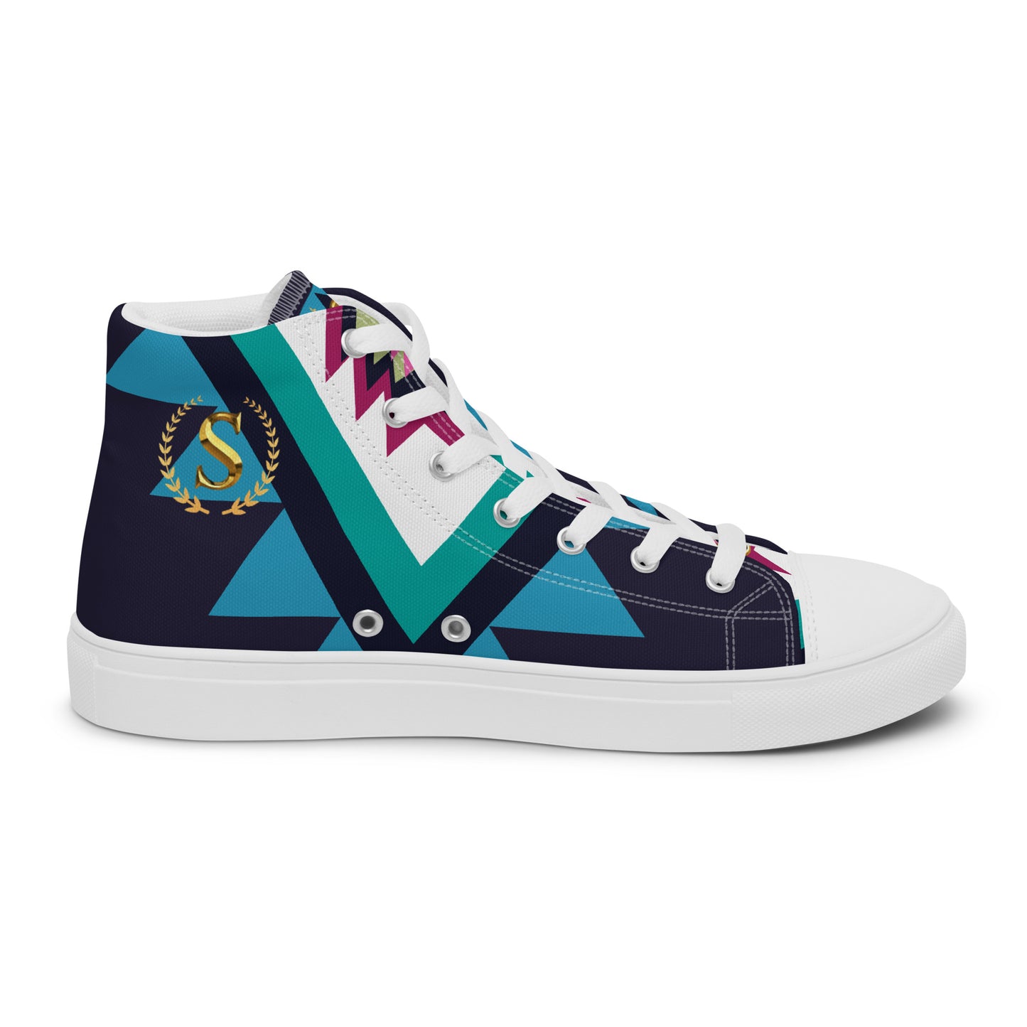 Men’s high top canvas shoes