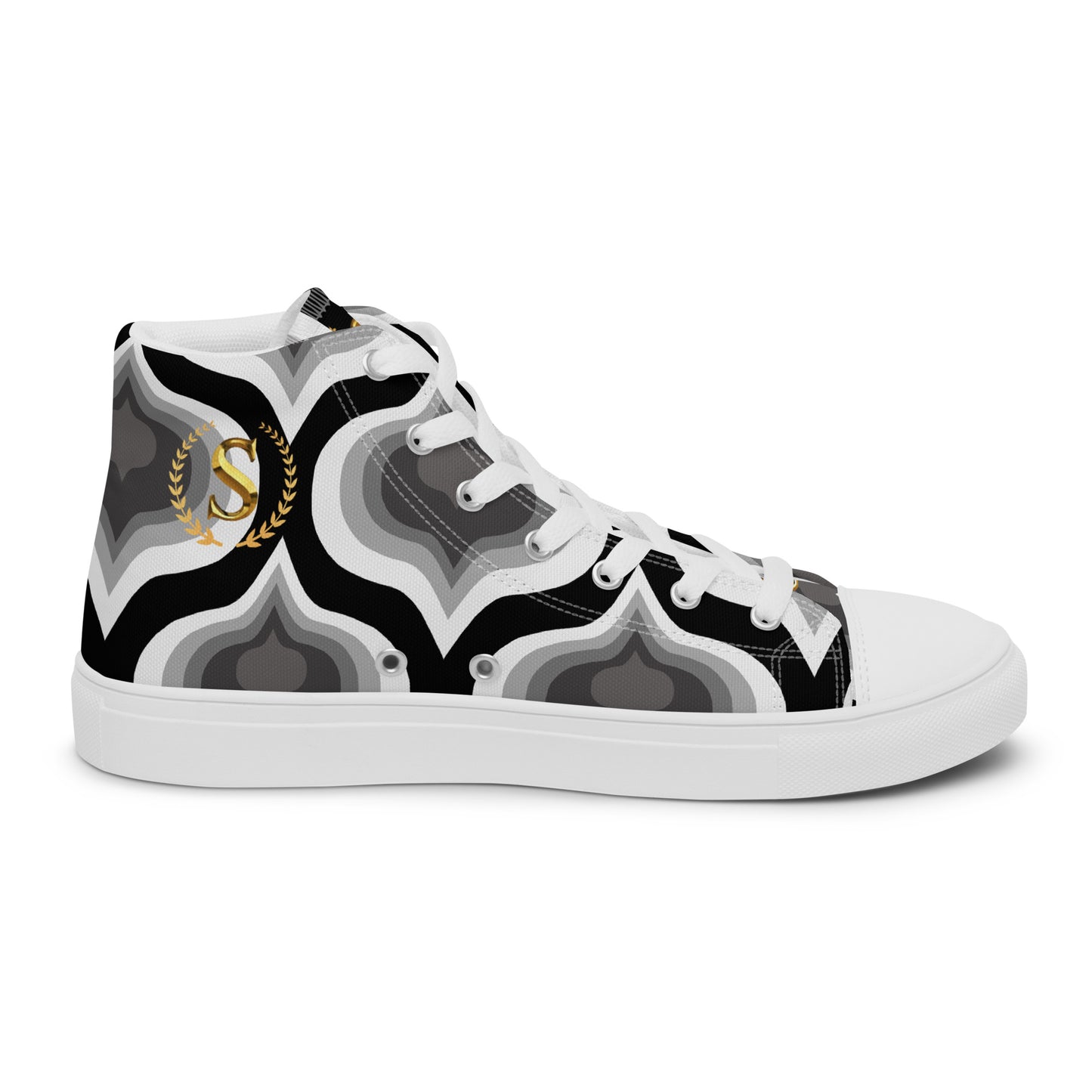 Men’s high top canvas shoes