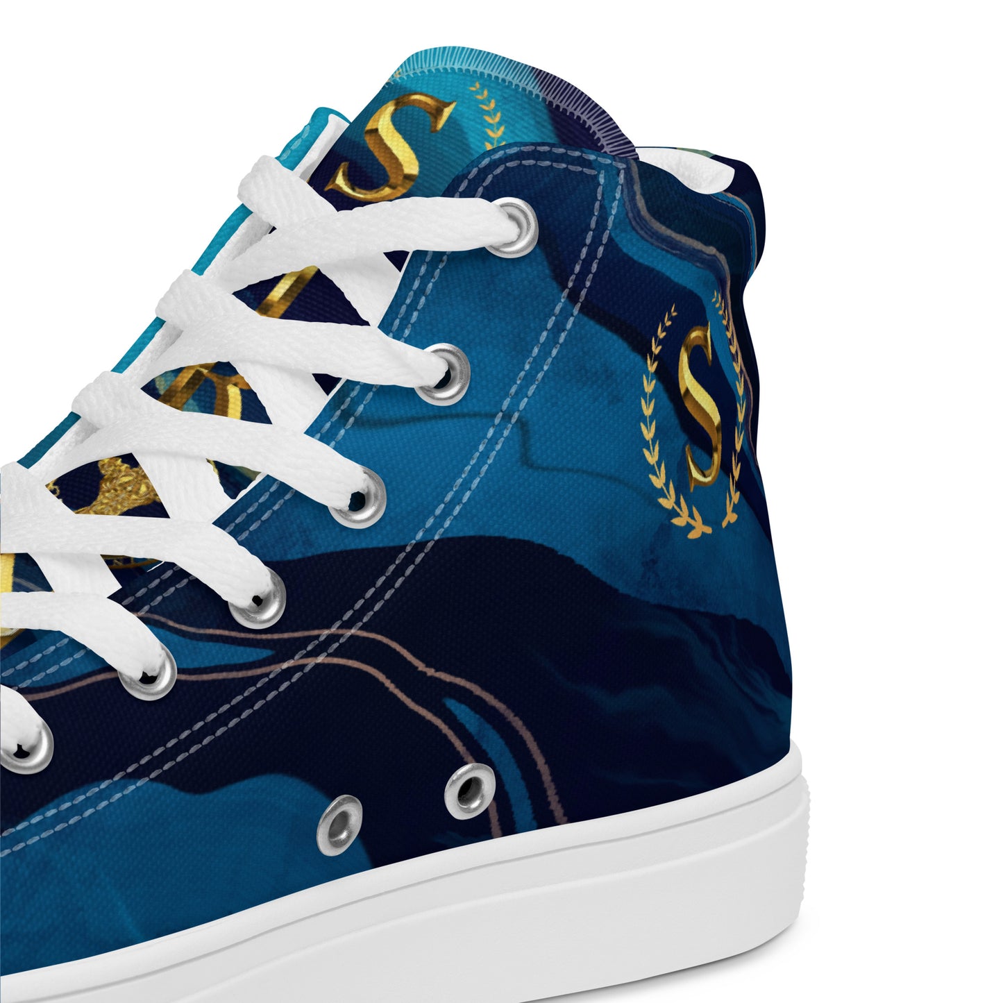 Men’s high top canvas shoes