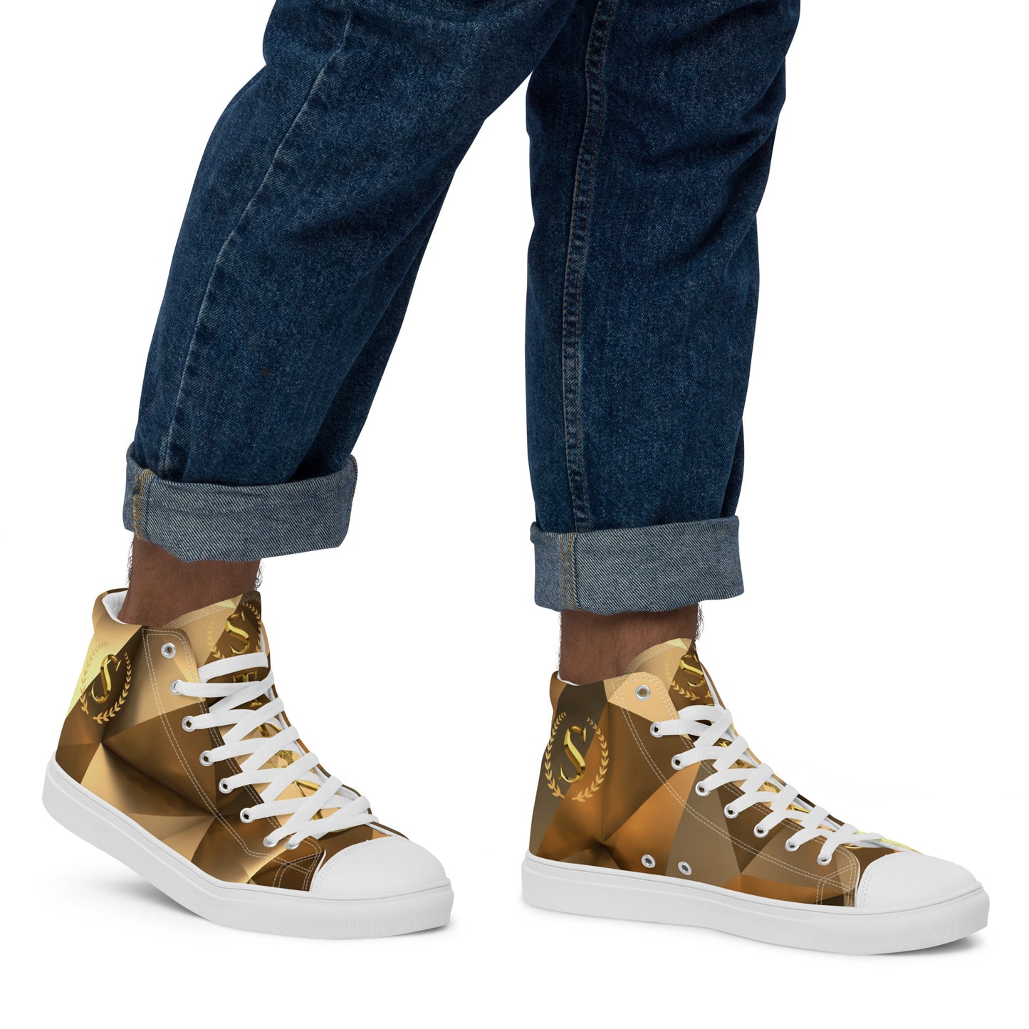 Men’s high top canvas shoes