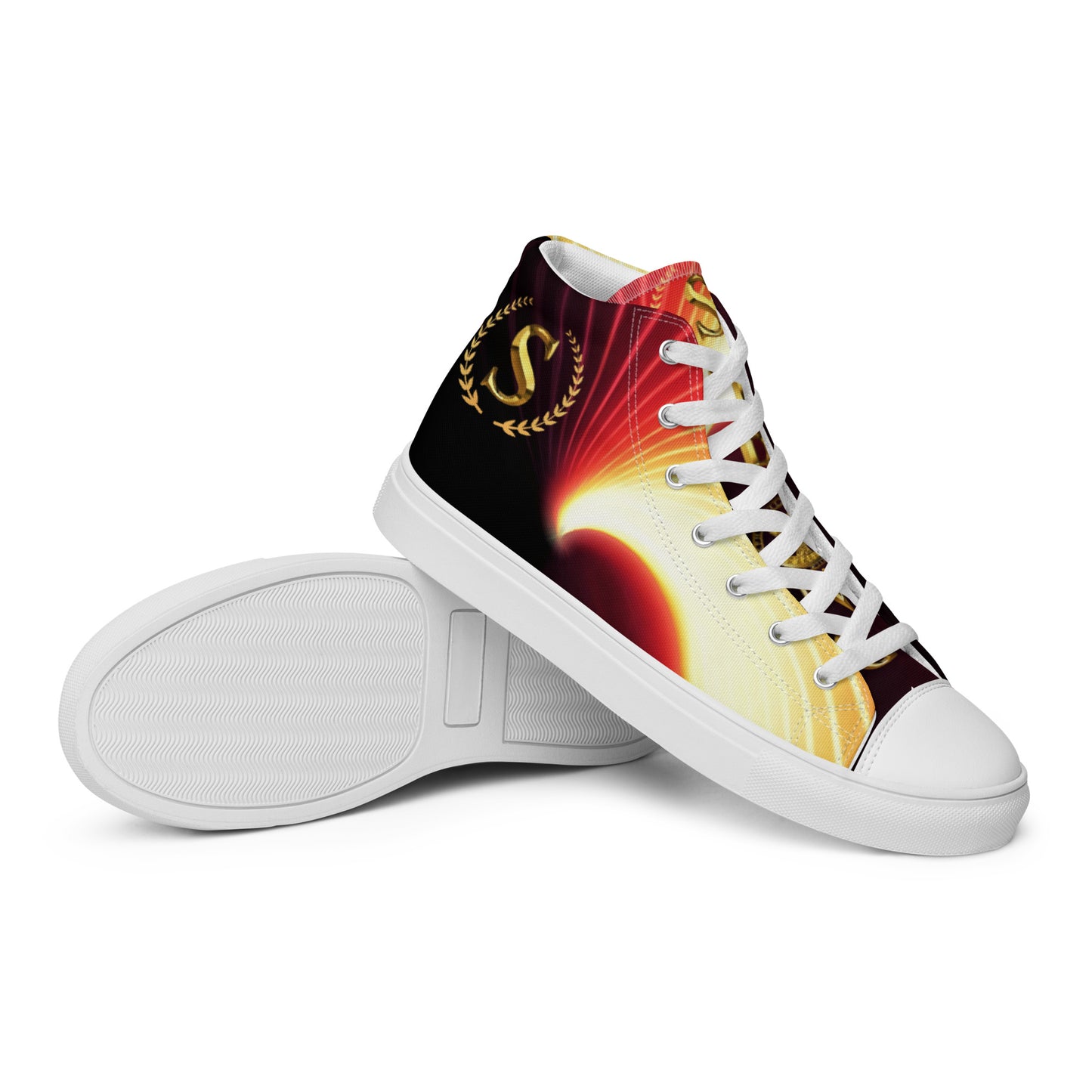 Men’s high top canvas shoes