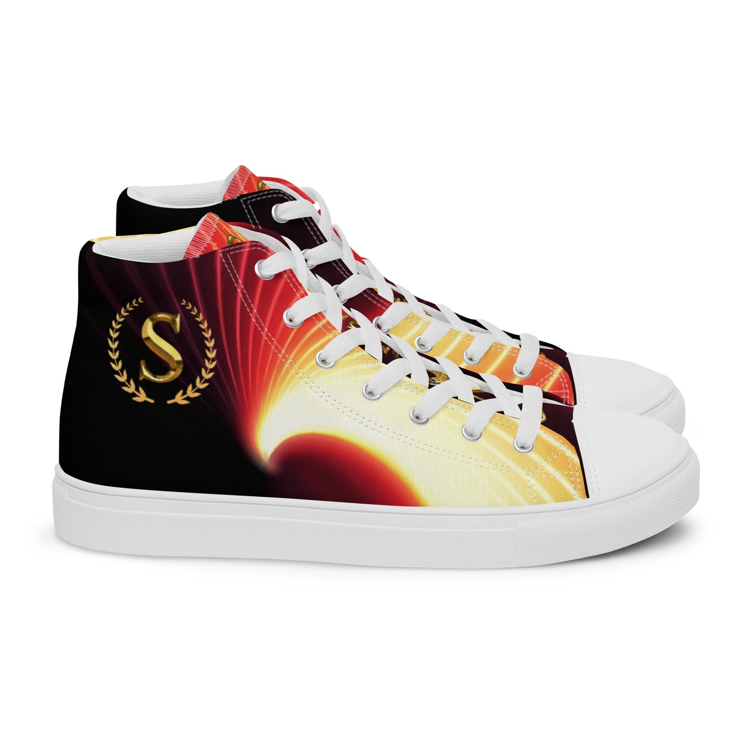 Men’s high top canvas shoes