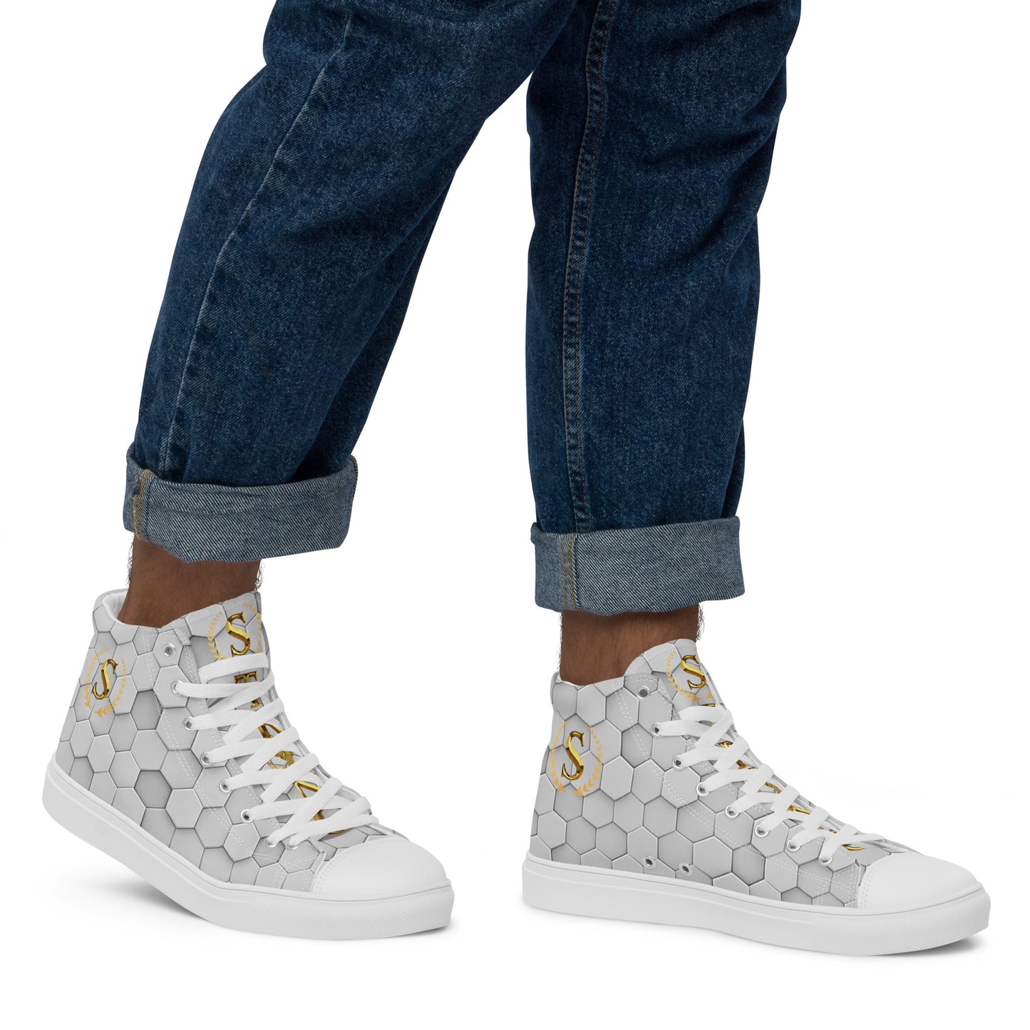 Men’s high top canvas shoes