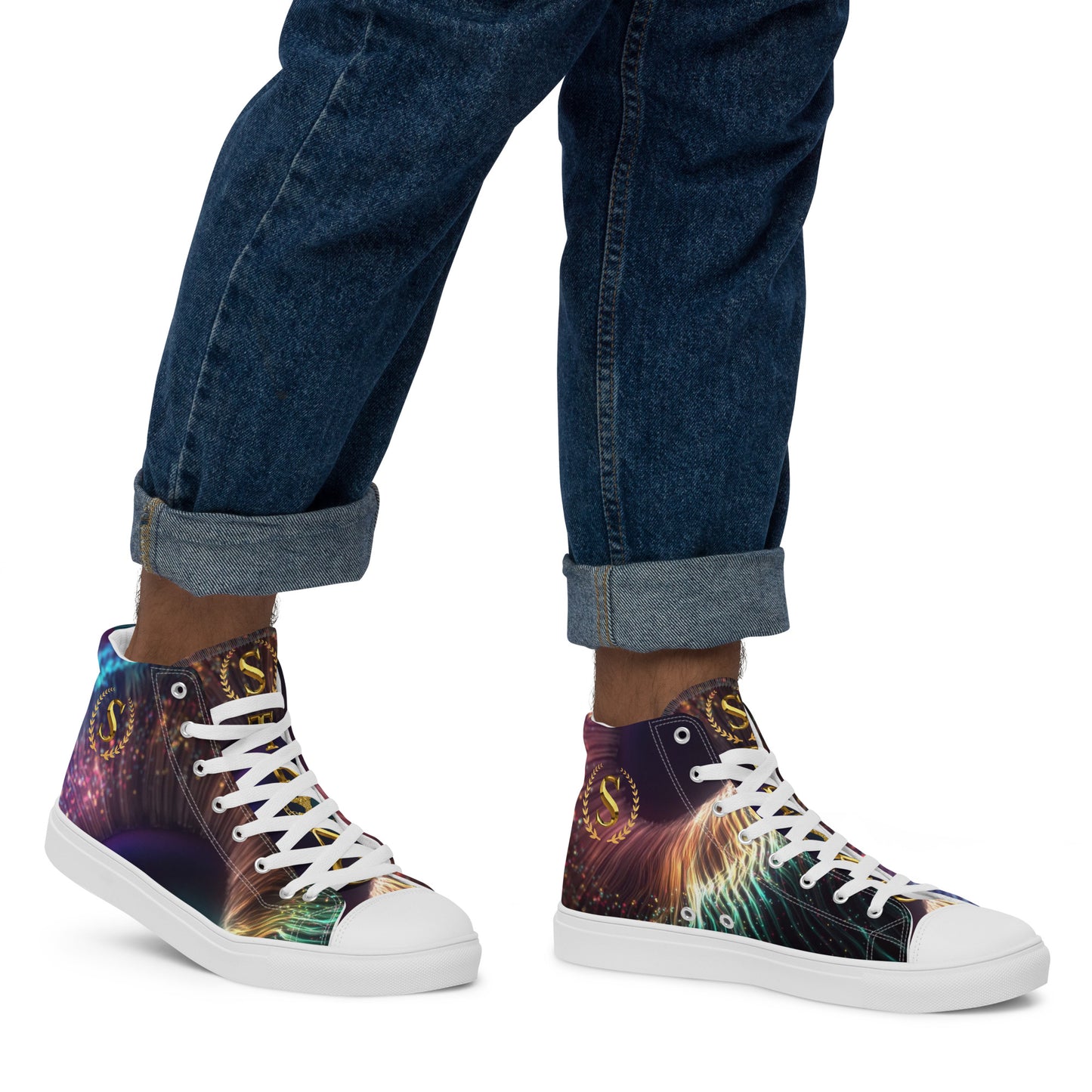 Men’s high top canvas shoes