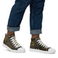 Men’s high top canvas shoes