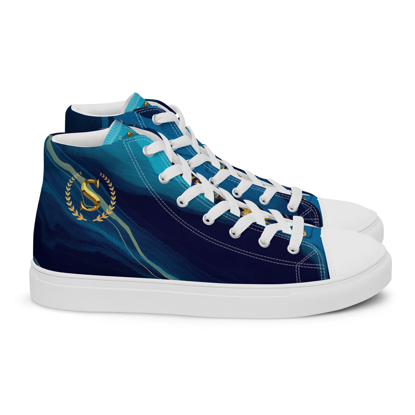 Men’s high top canvas shoes