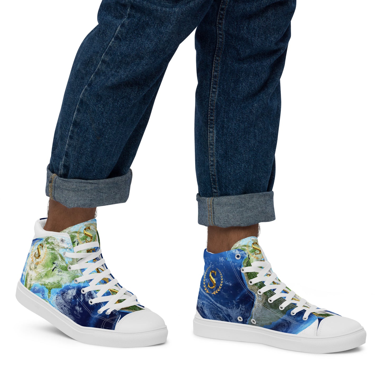 Men’s high top canvas shoes