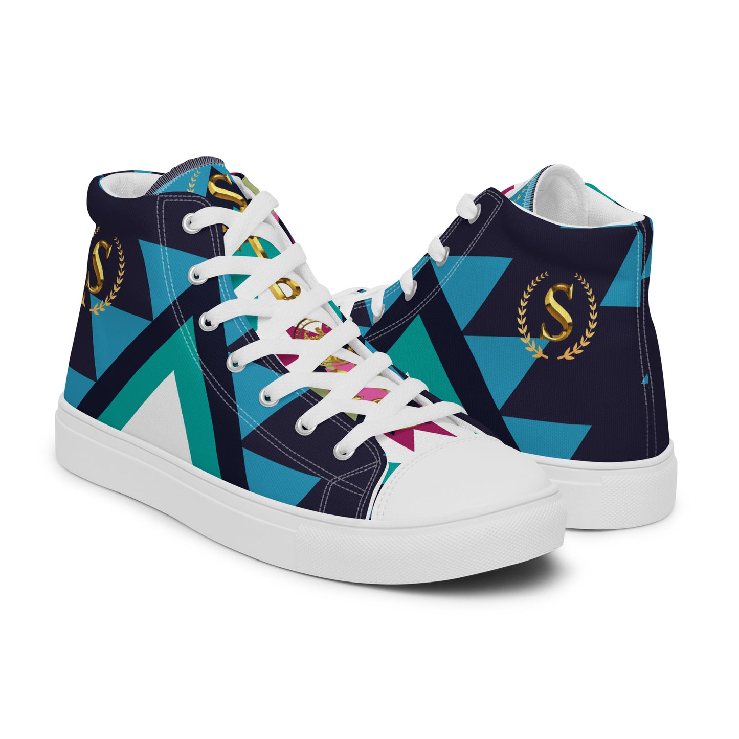 Men’s high top canvas shoes