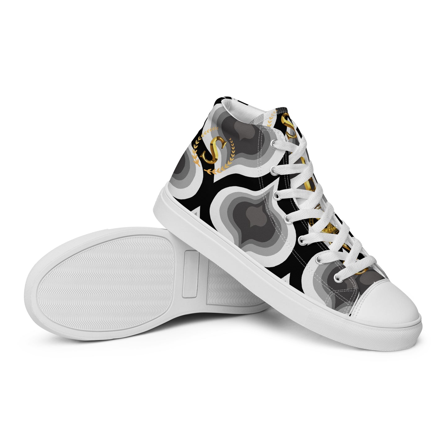 Men’s high top canvas shoes