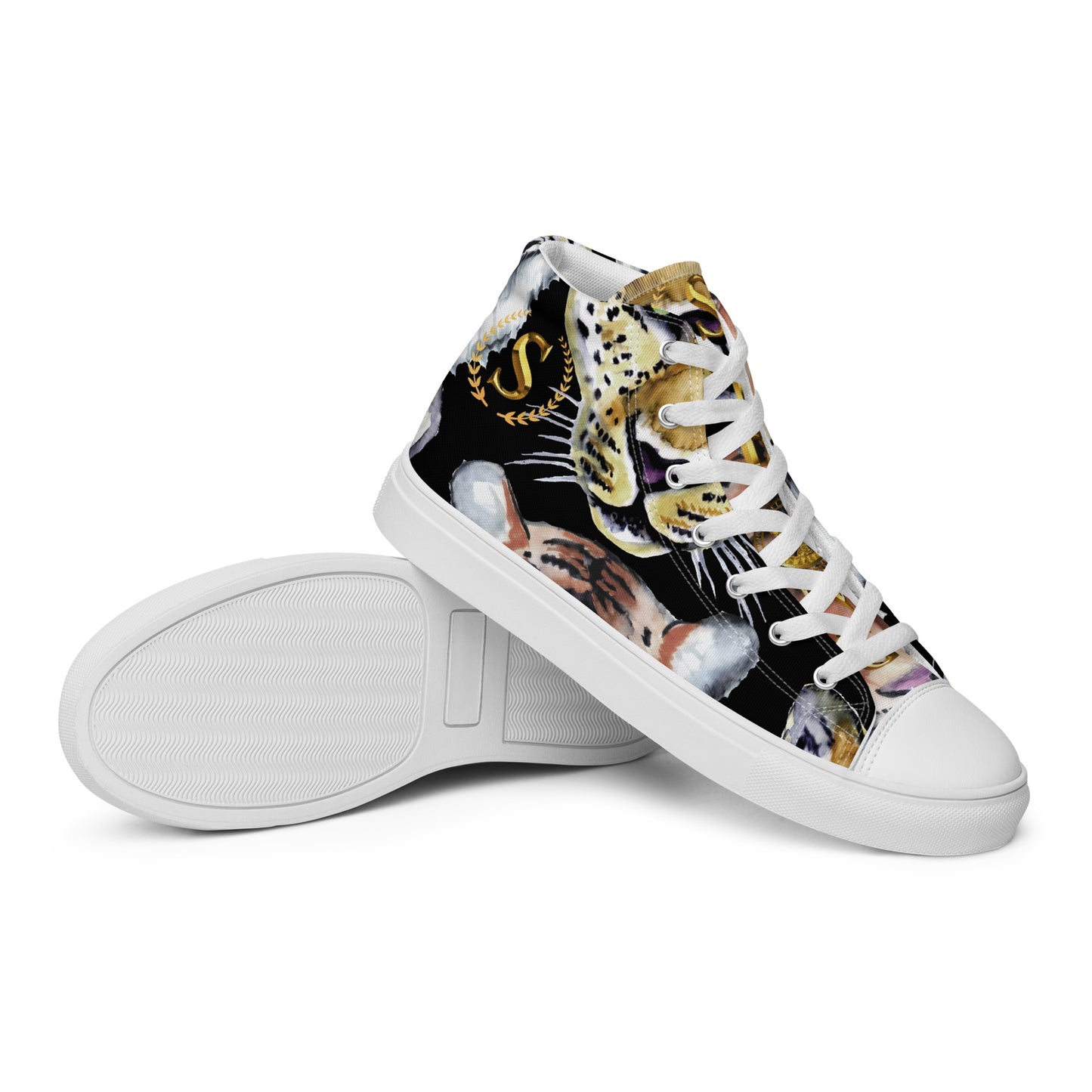 Men’s high top canvas shoes