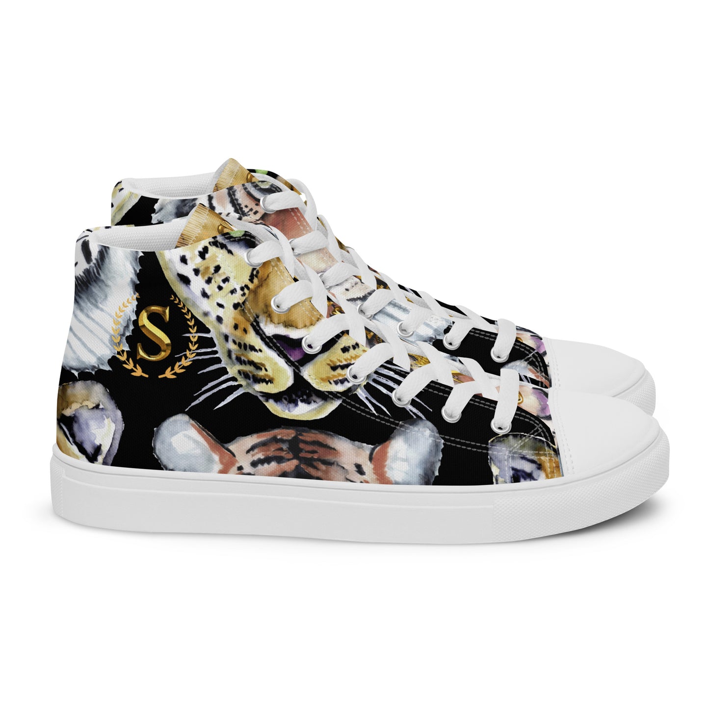 Men’s high top canvas shoes