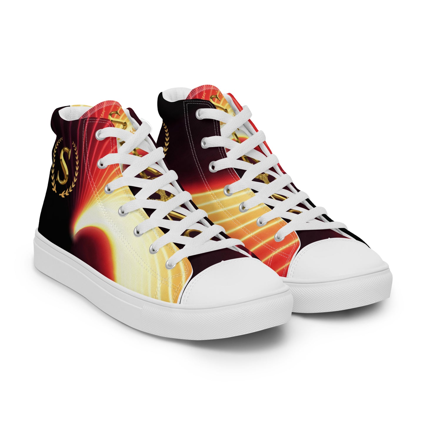 Men’s high top canvas shoes