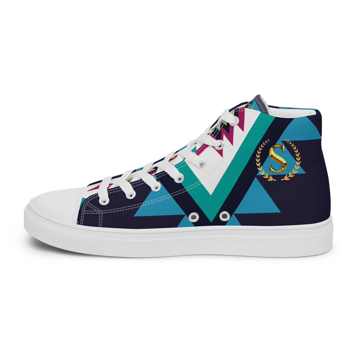 Men’s high top canvas shoes