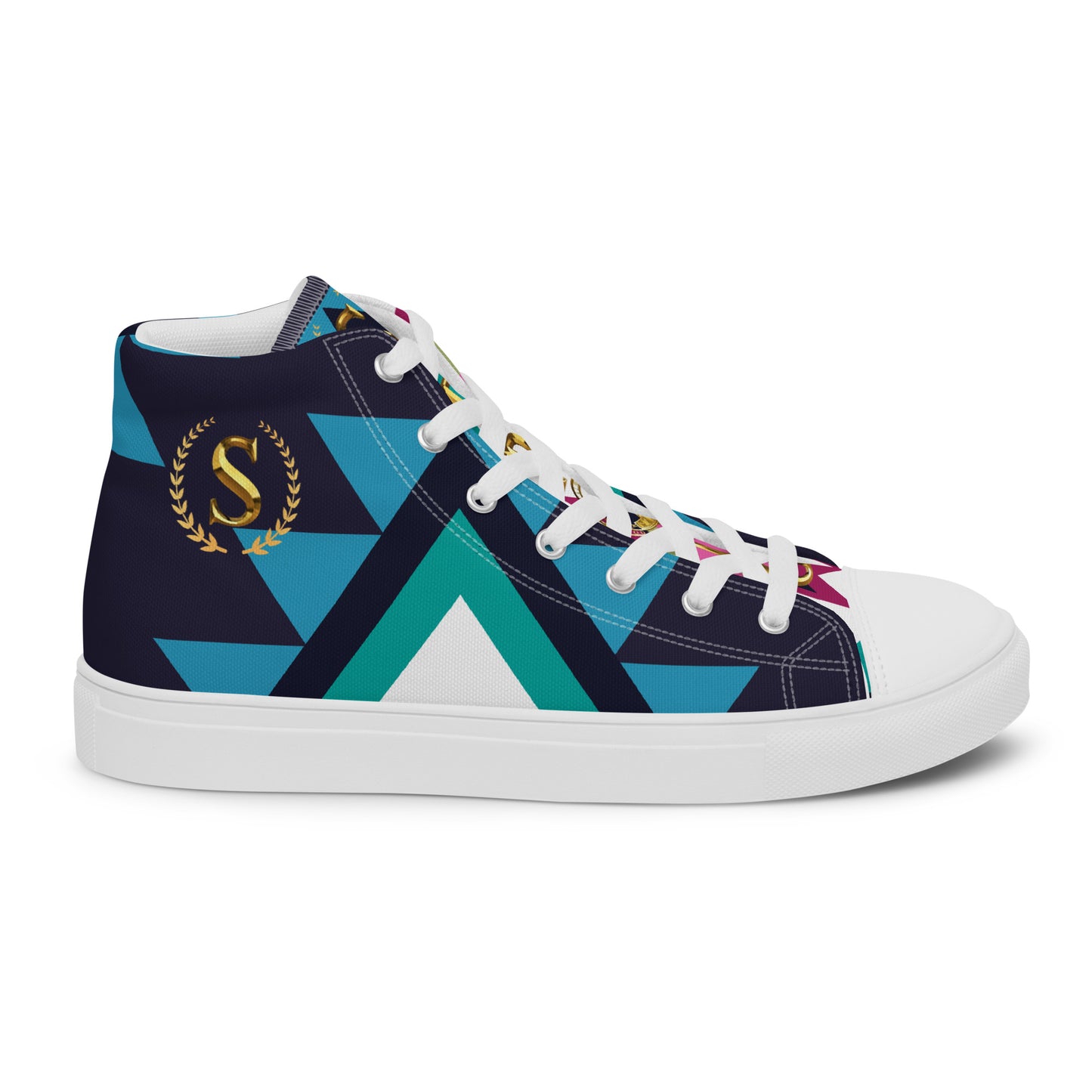 Men’s high top canvas shoes